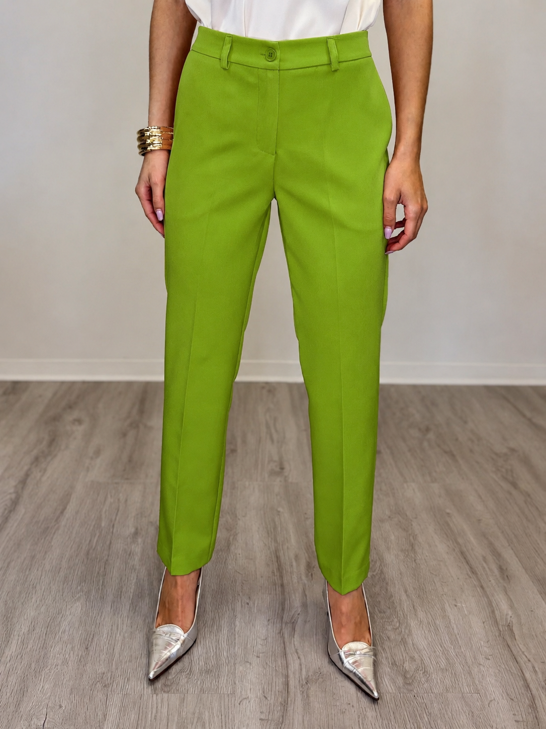 PANTALONE SIGARETTA CON PASSANTI
