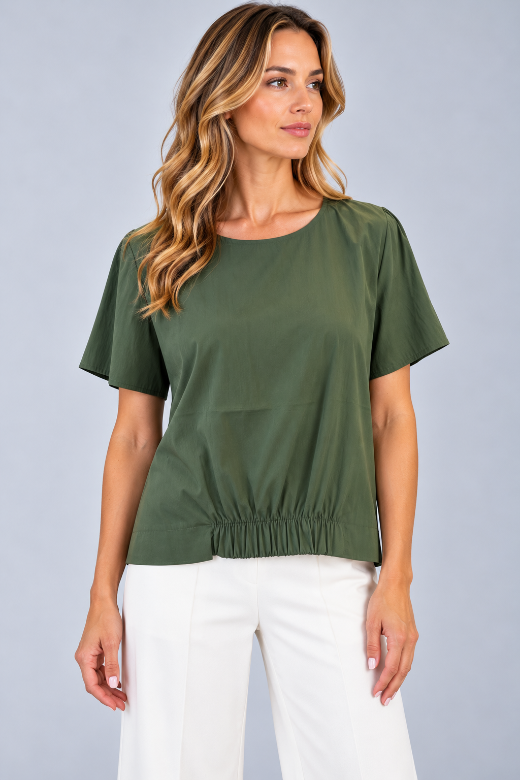 BLUSA M/C TELA PARACADUTE