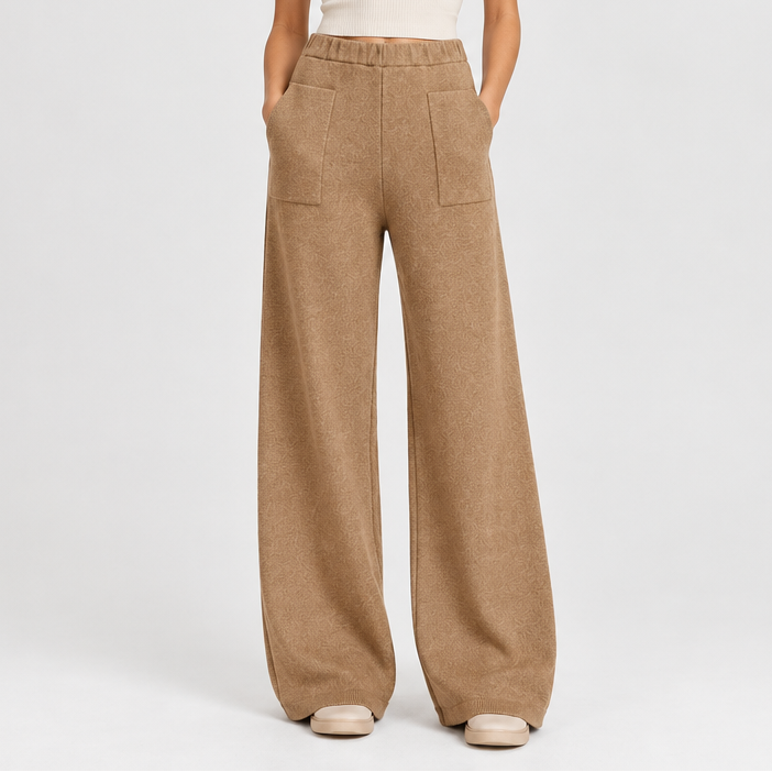 PANTALONE IN MAGLIA CON TASCHE