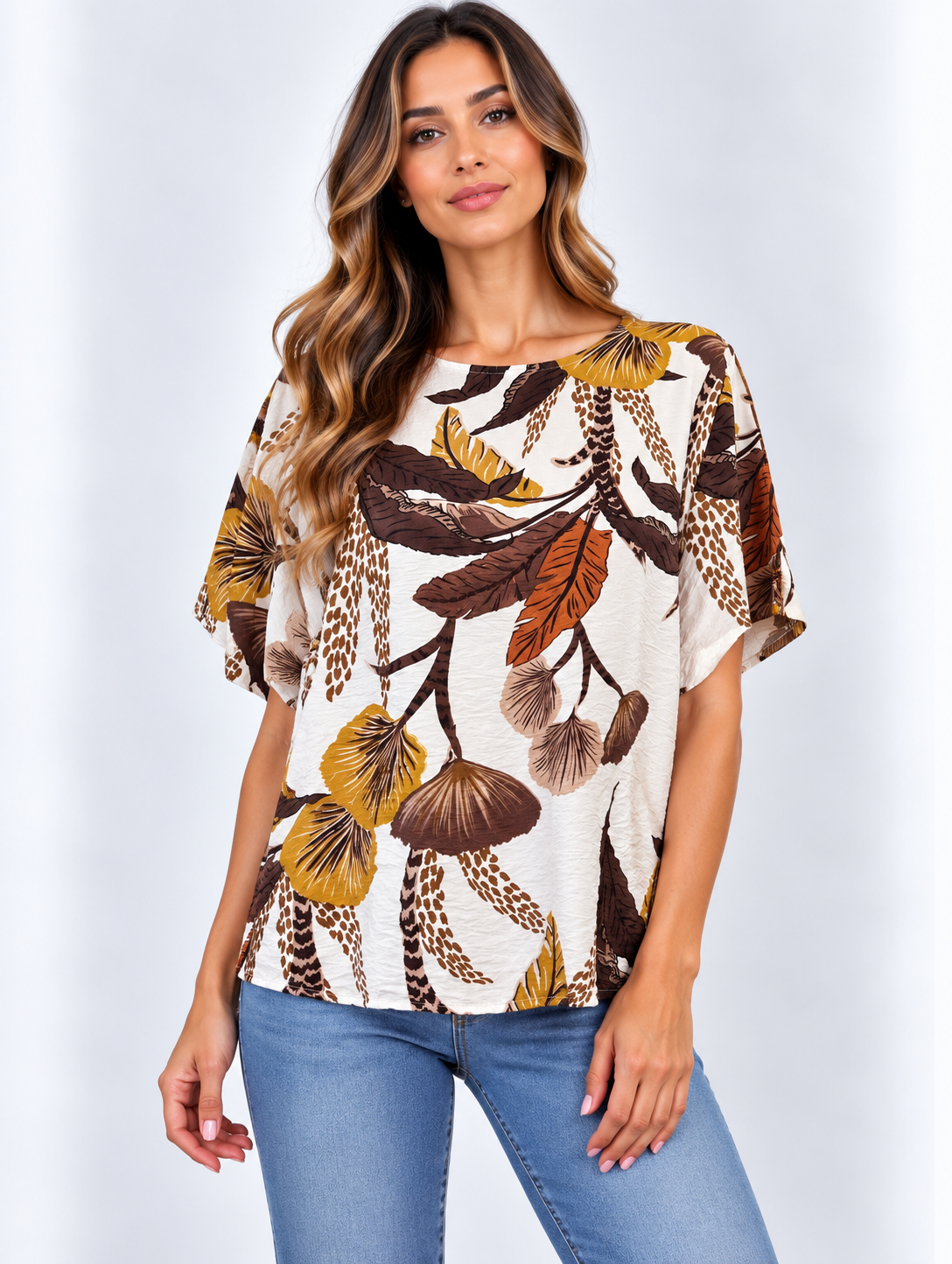 BLUSA FANTASIA FOGLIE