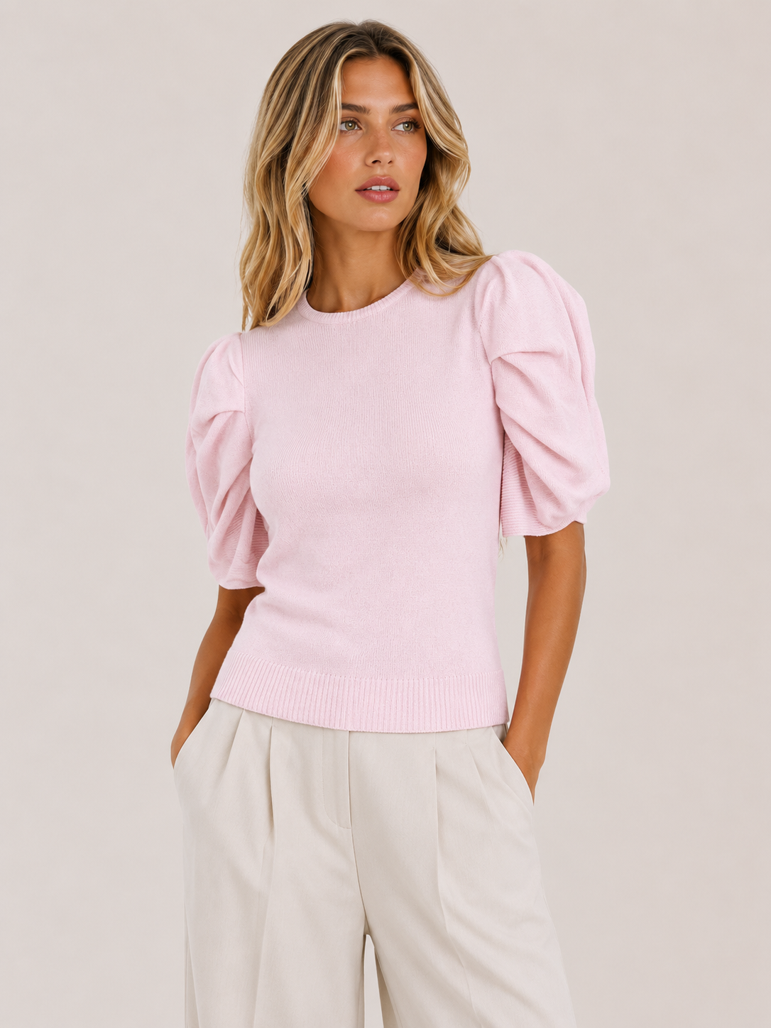 MAGLIA MANICHE PIEGHE