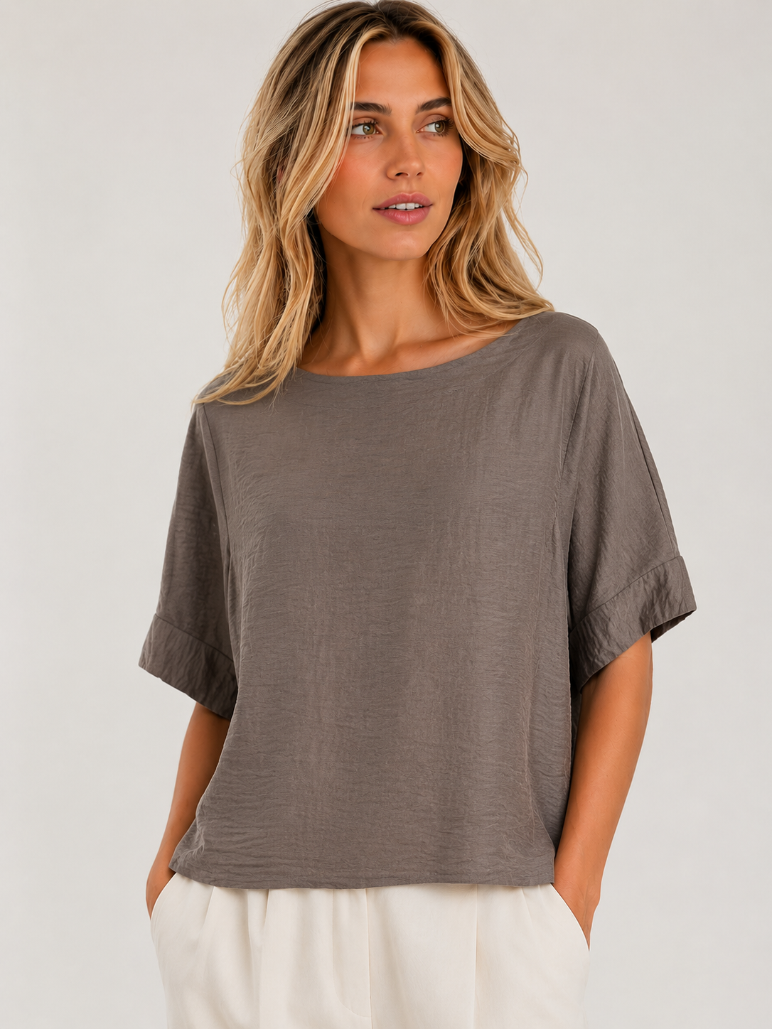 BLUSA MISTO LINO