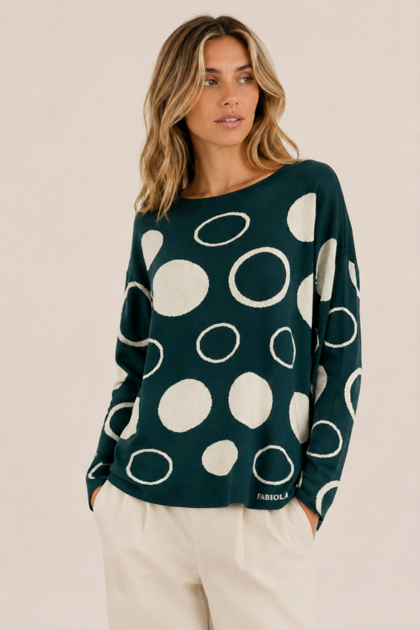 MAGLIA SCATOLA POIS