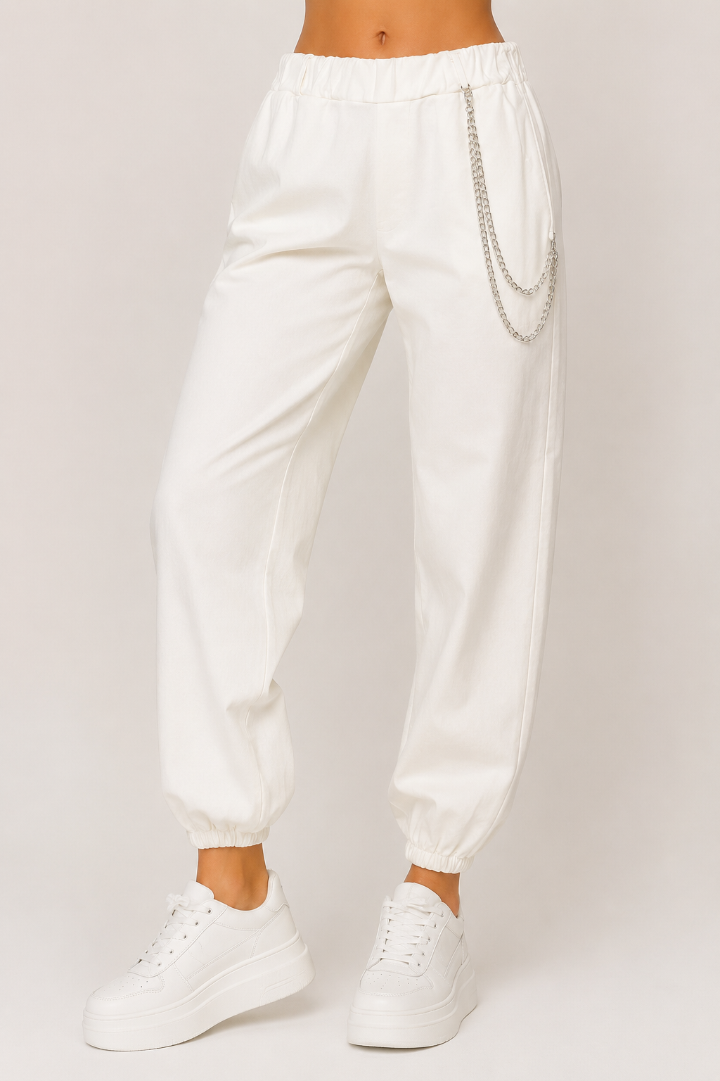 PANTALONE TESSUTO JEANS C/CINTURA