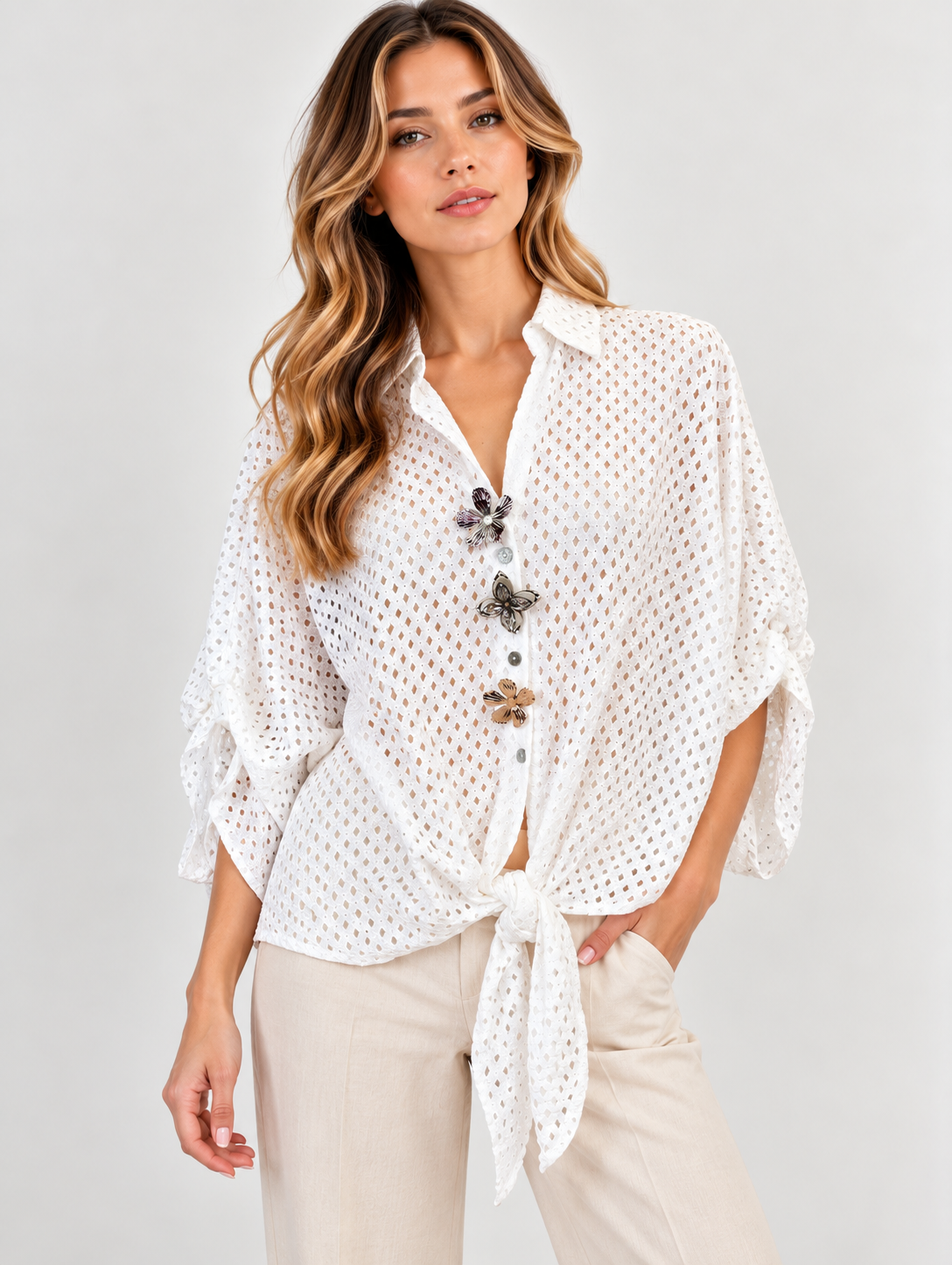 CAMICIA PIZZO
