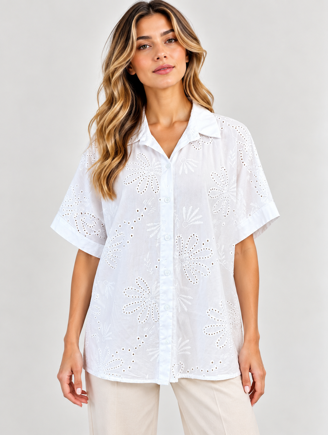 CAMICIA RICAMO