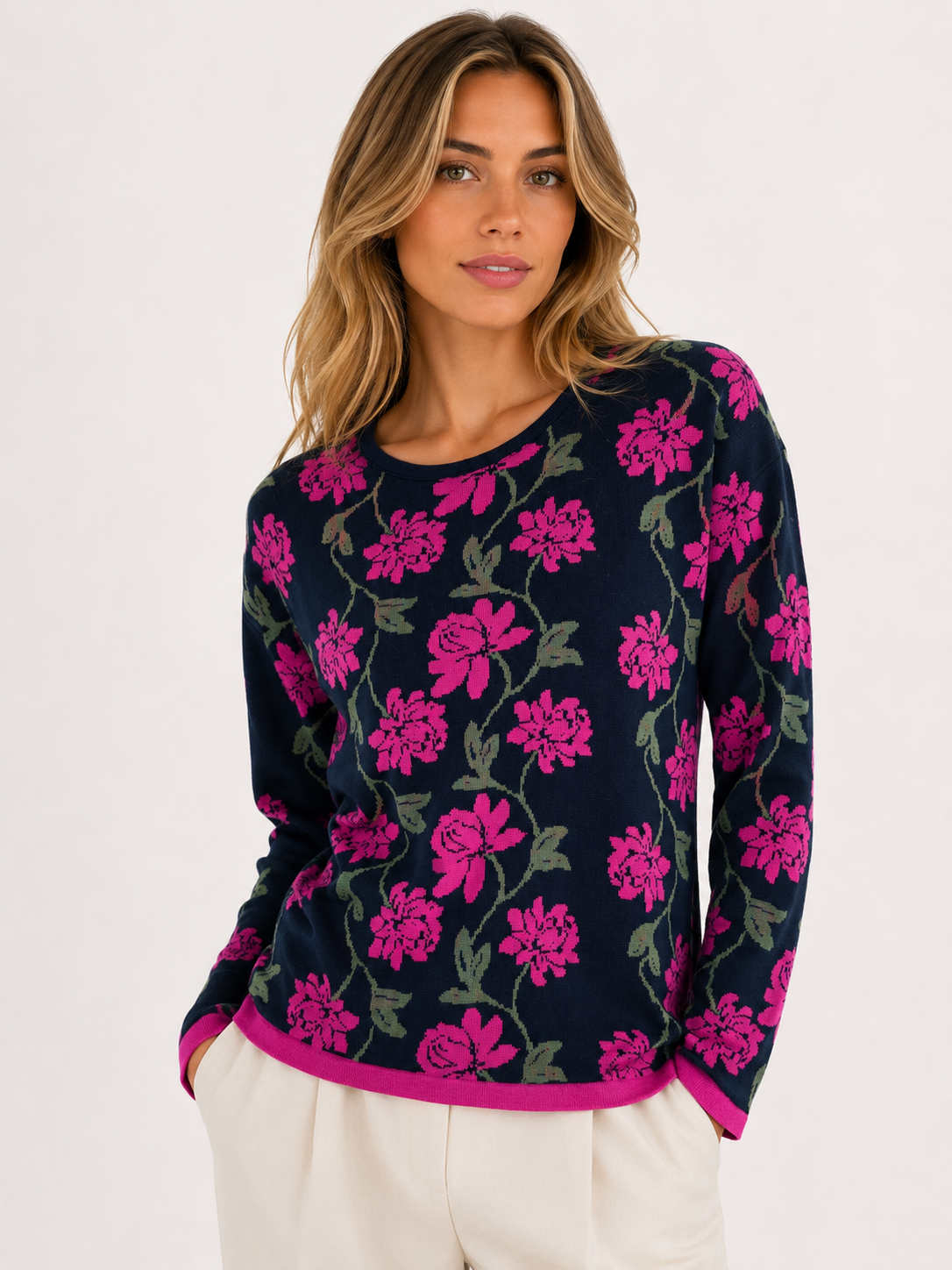 MAGLIA TRALCIO FIORI