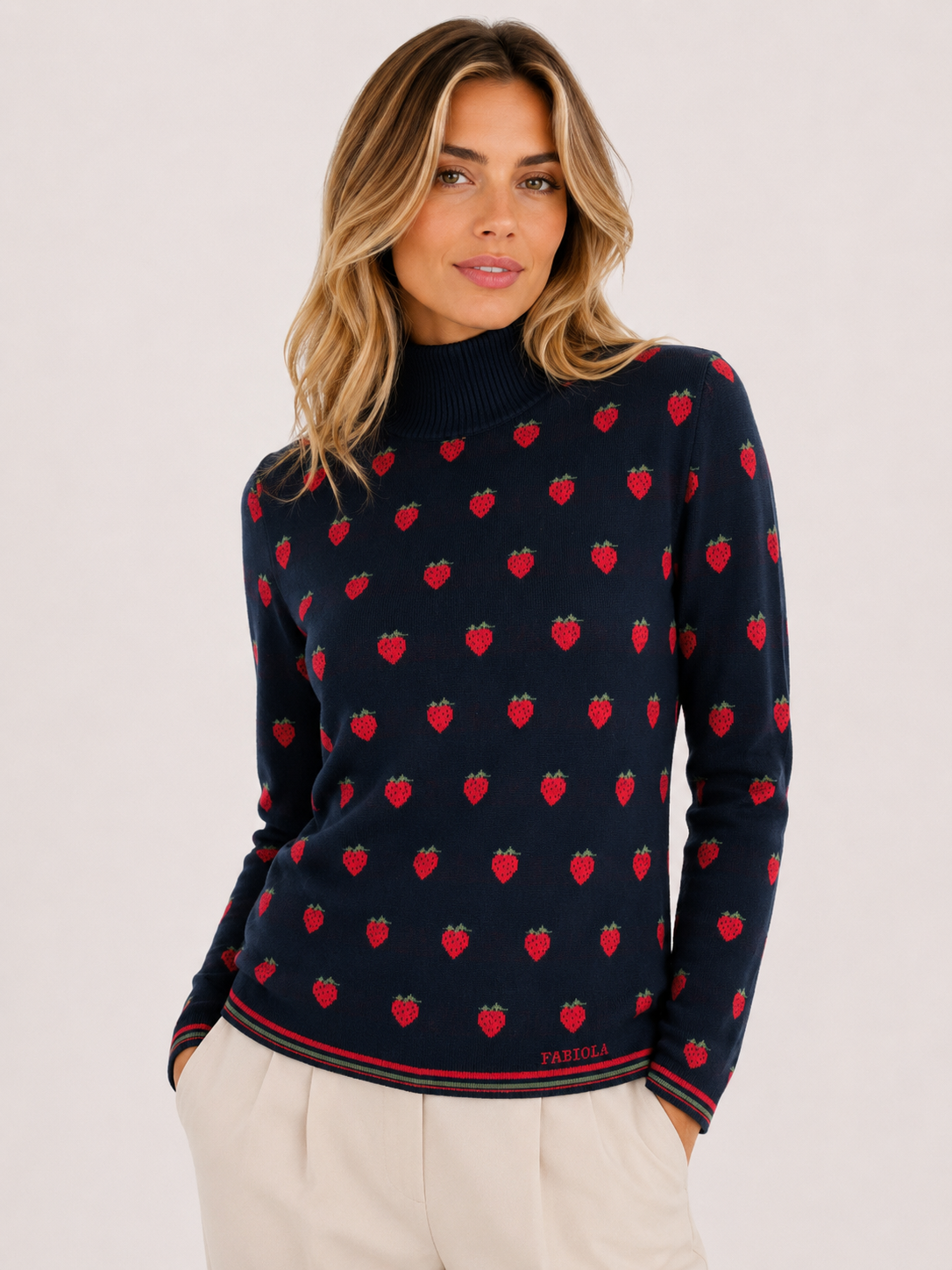 MAGLIA LUPETTO FRAGOLINE