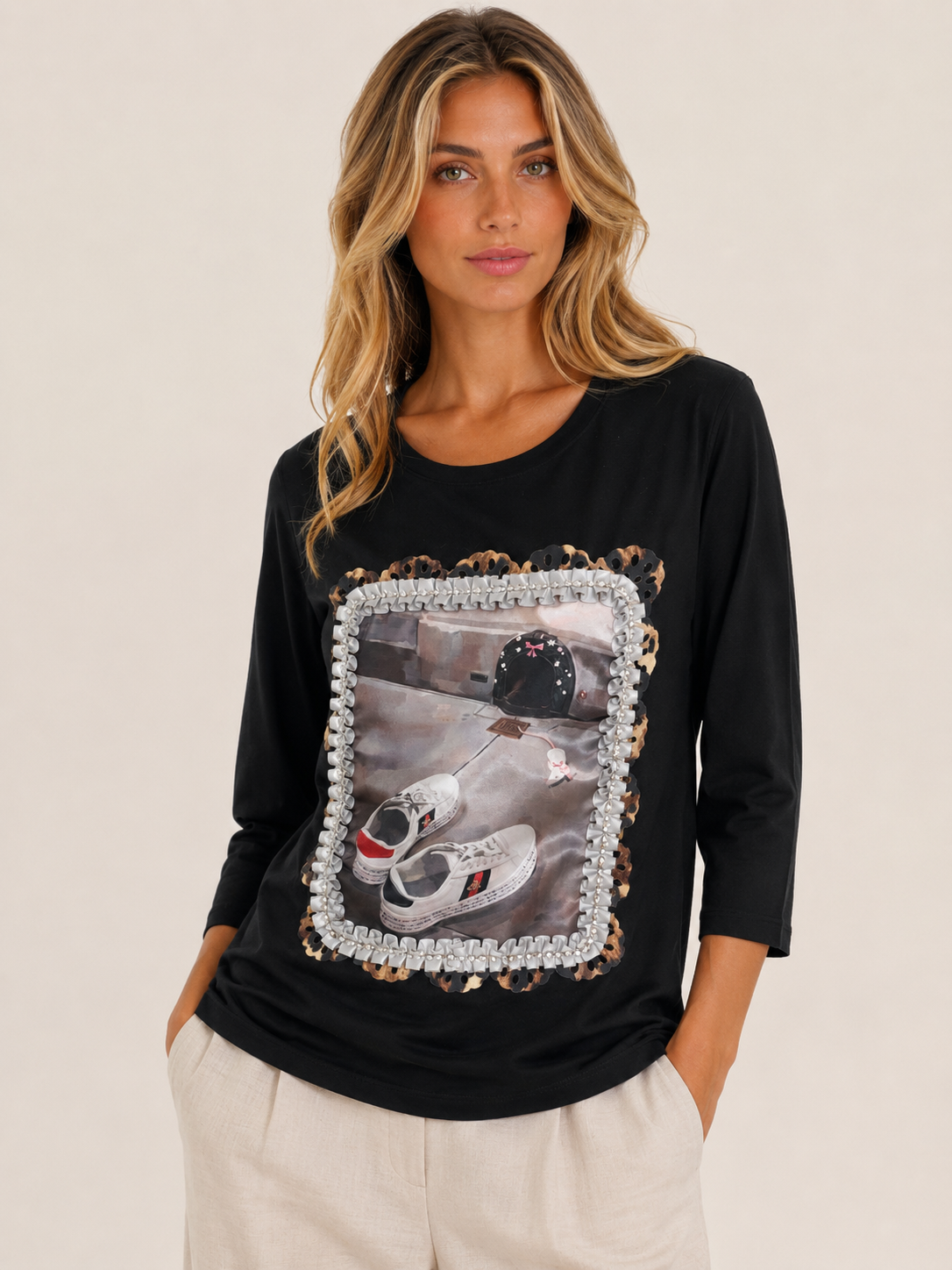 MAGLIA M 3/4 STAMPA SNEAKERS