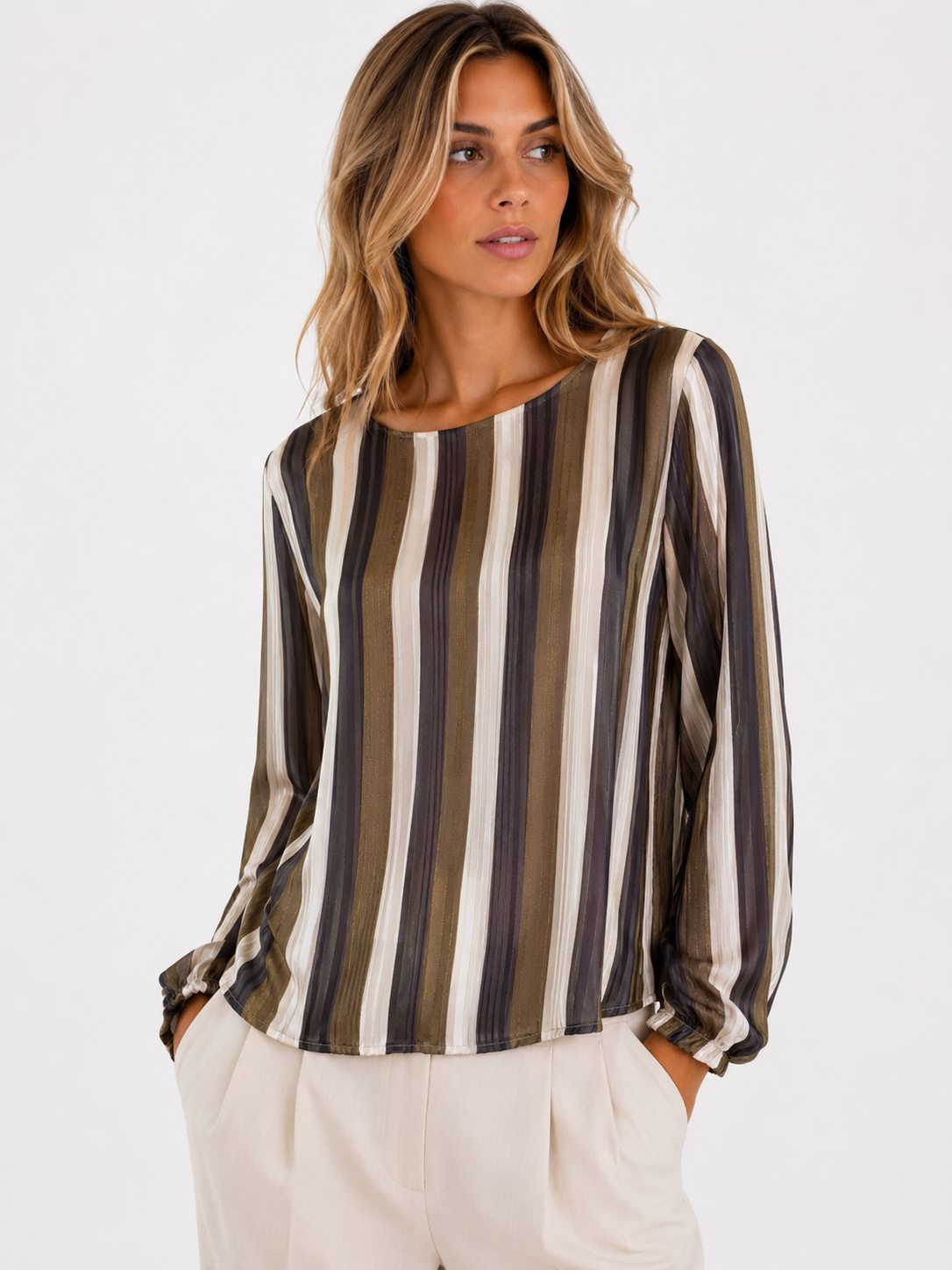 BLUSA RIGHE VERTICALI
