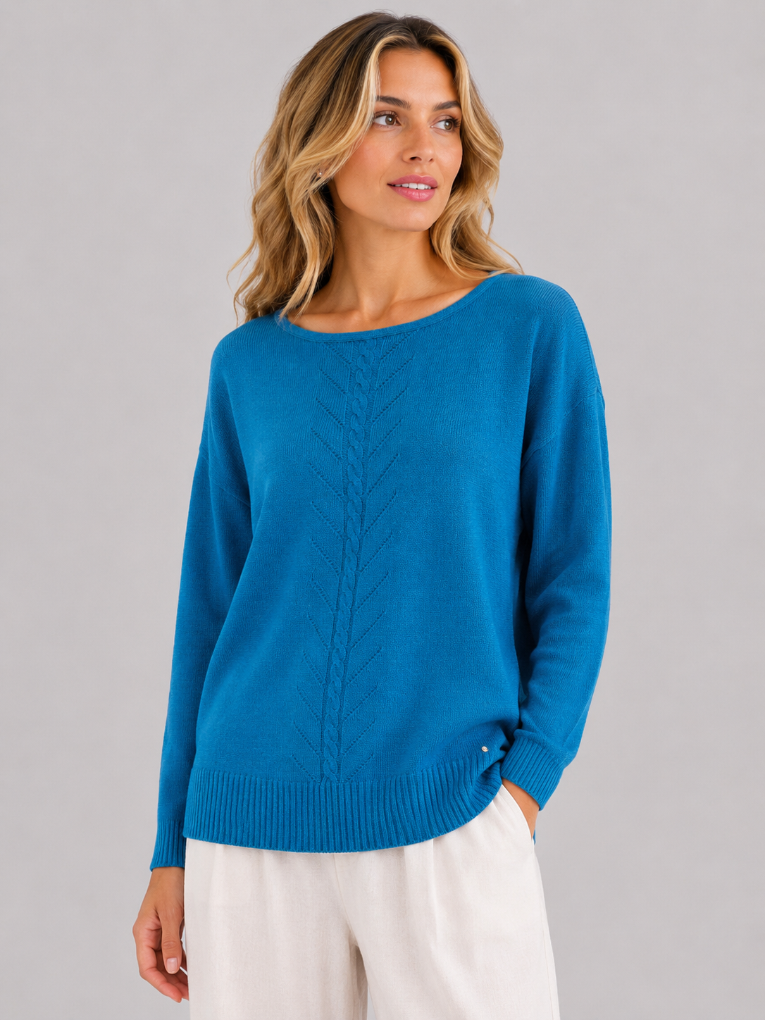 MAGLIA TRECCE TRAFORI