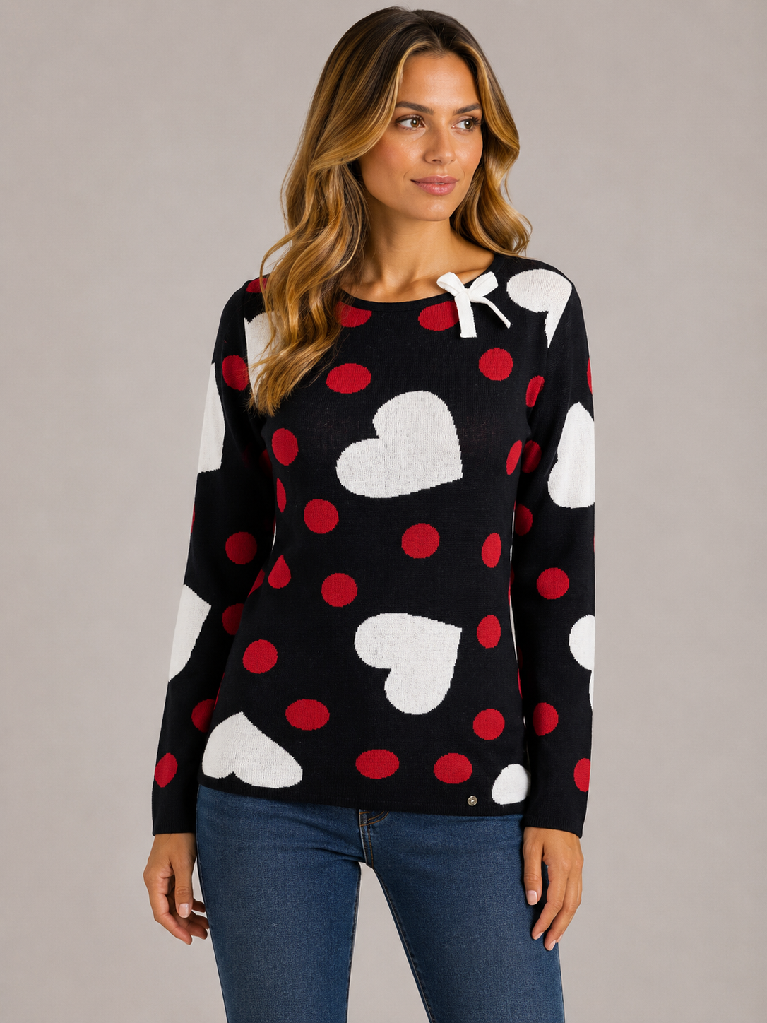 MAGLIA CUORI POIS