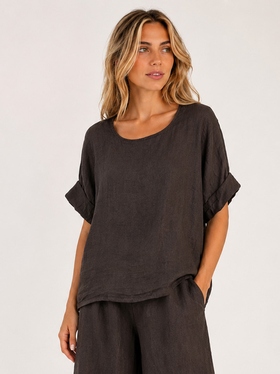 BLUSA LINO BOTTONI