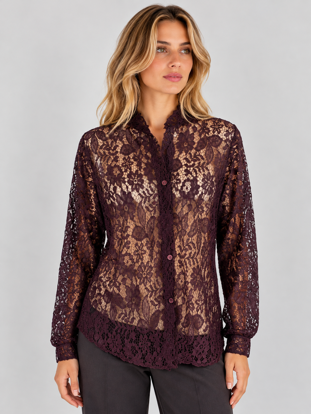 CAMICIA PIZZO