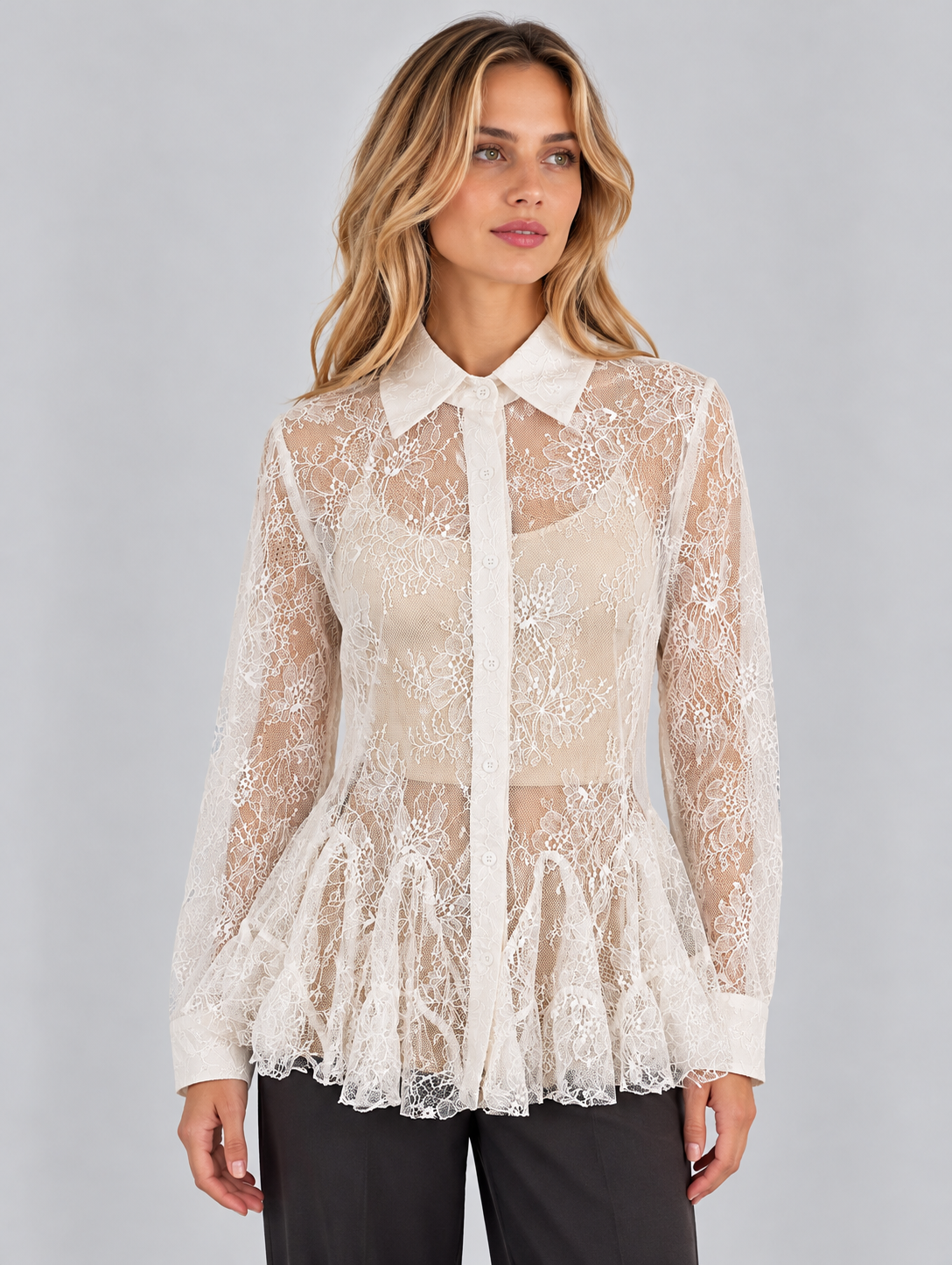 CAMICIA PIZZO