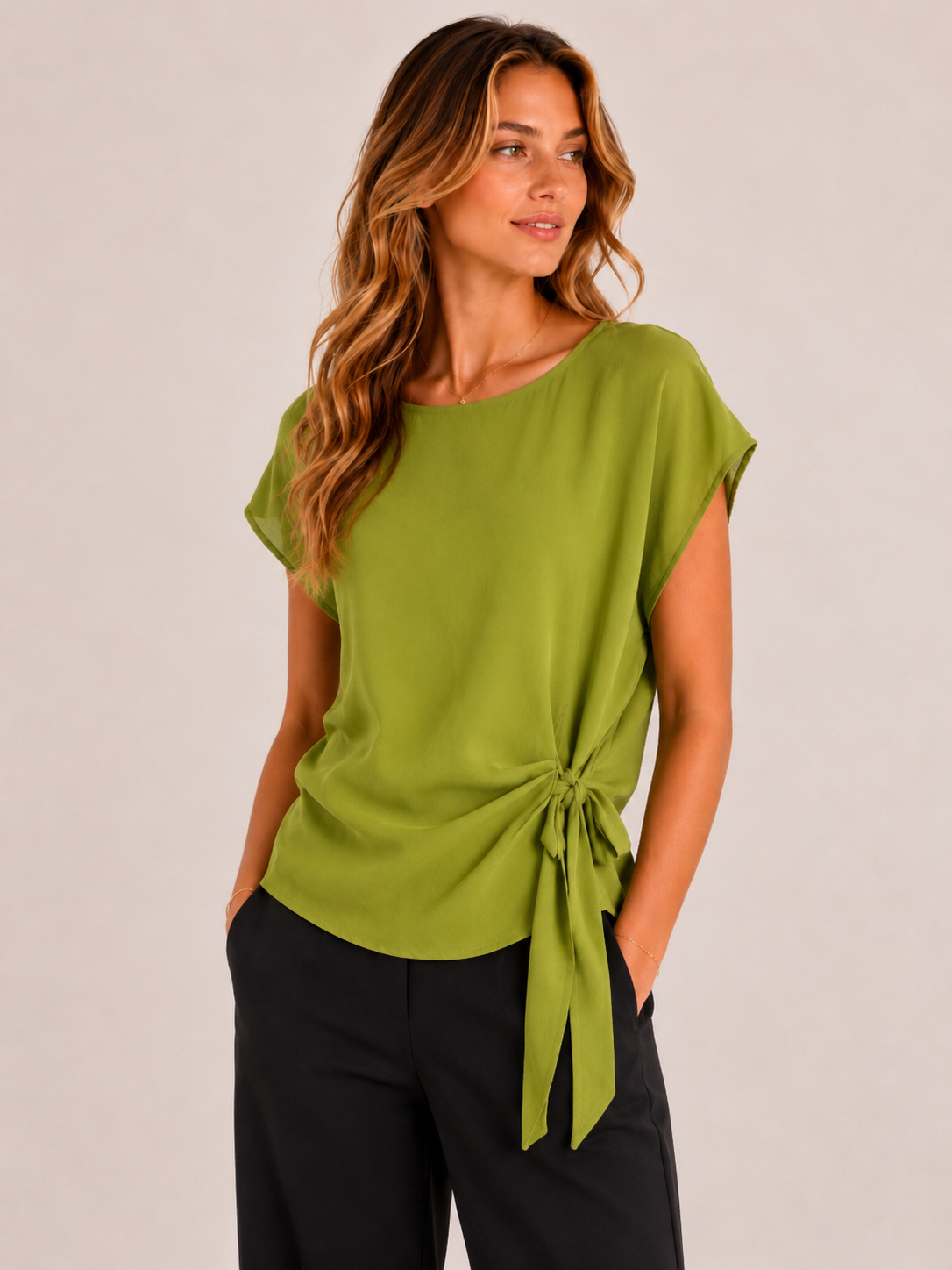 T-SHIRT MANICHE CORTE FIOCCO