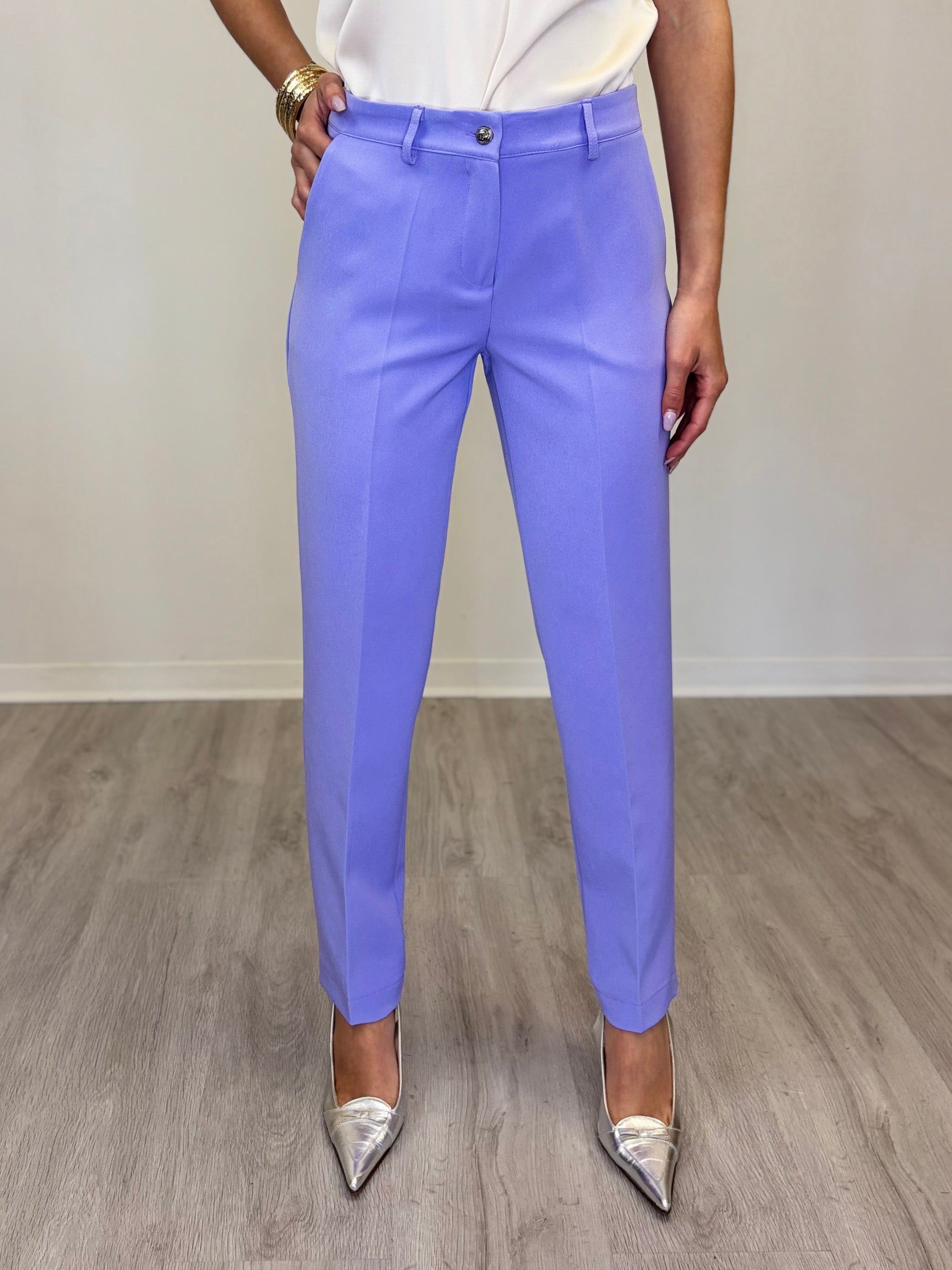 PANTALONE SIGARETTA CON PASSANTI