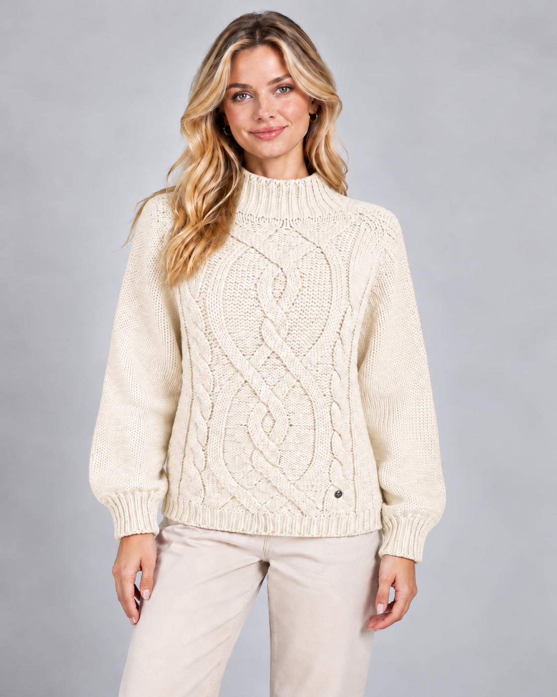 MAGLIA ARAN TRECCE