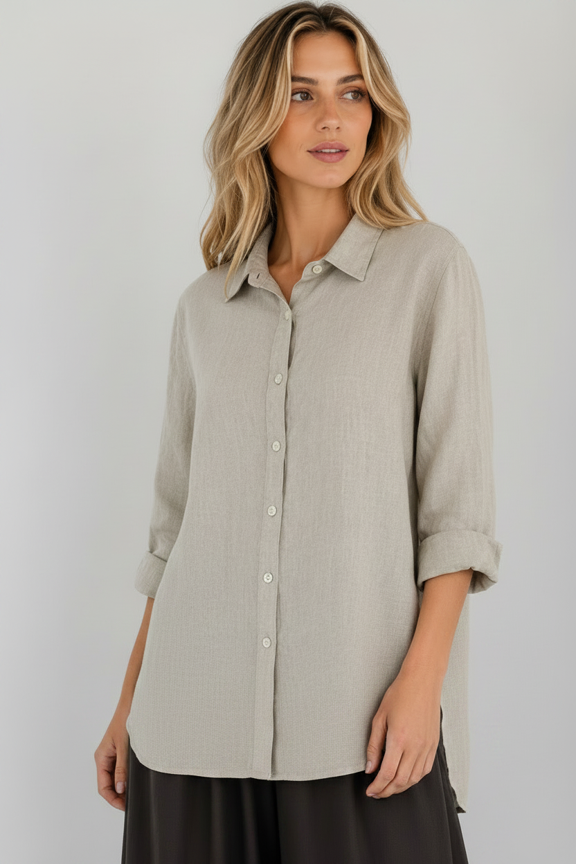 CAMICIA OVER LINO