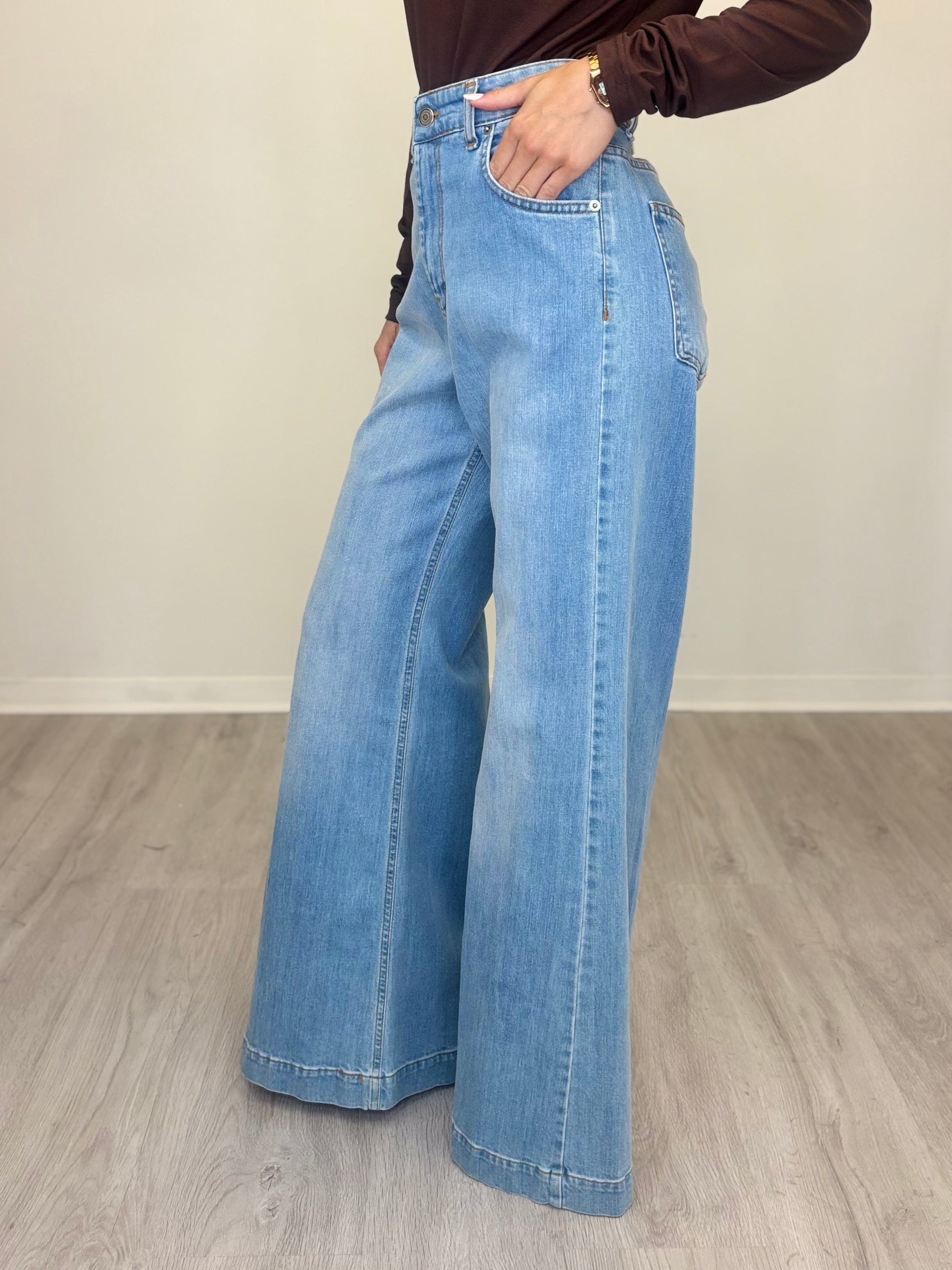 JEANS PALAZZO ALTO